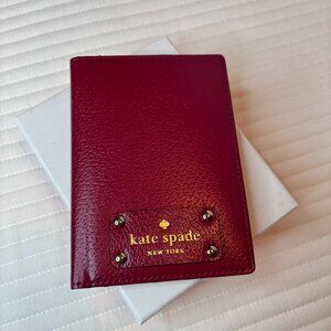 Kate Spade New York leather passport holder